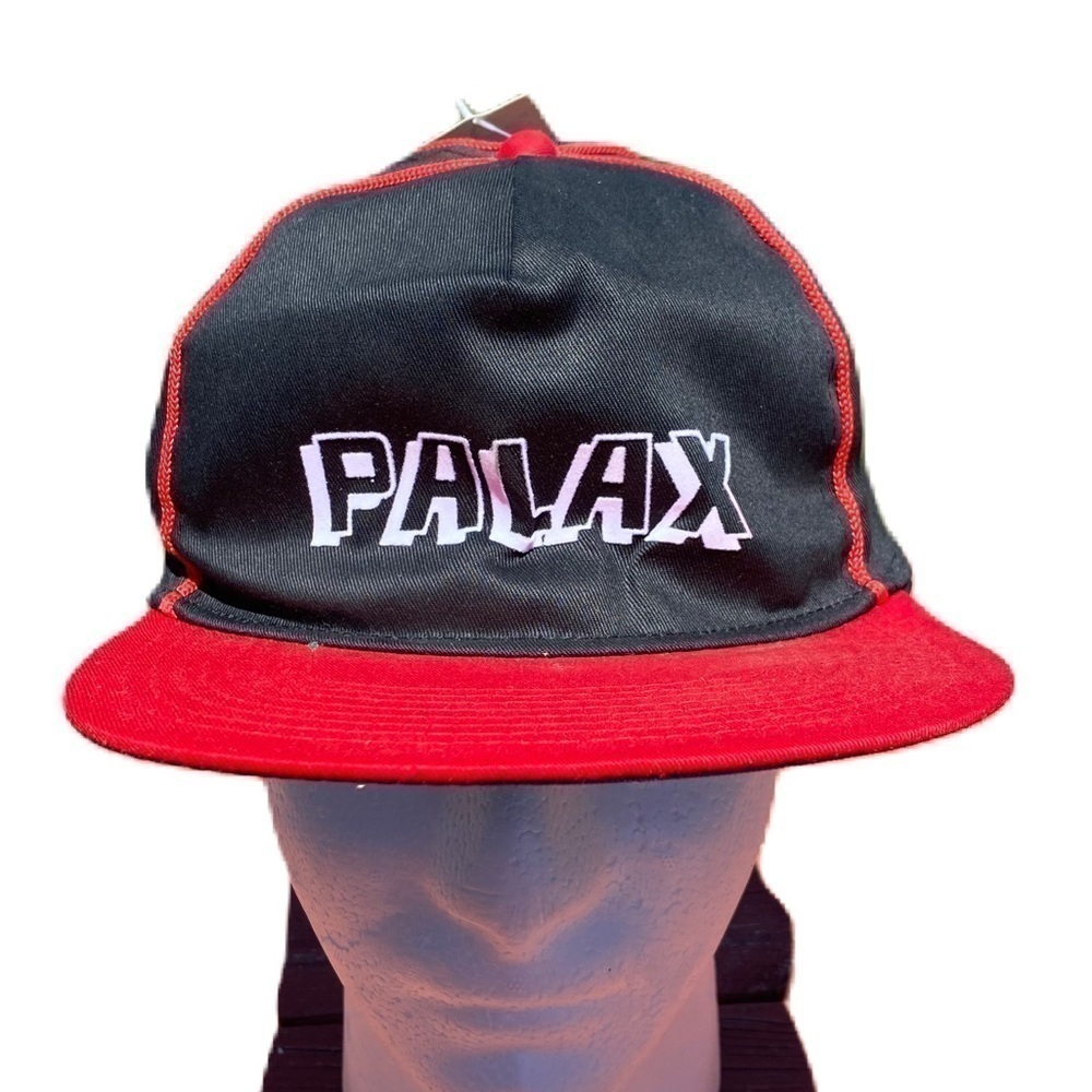 PALAX Snap Back Black Red Hat Trucker NEW